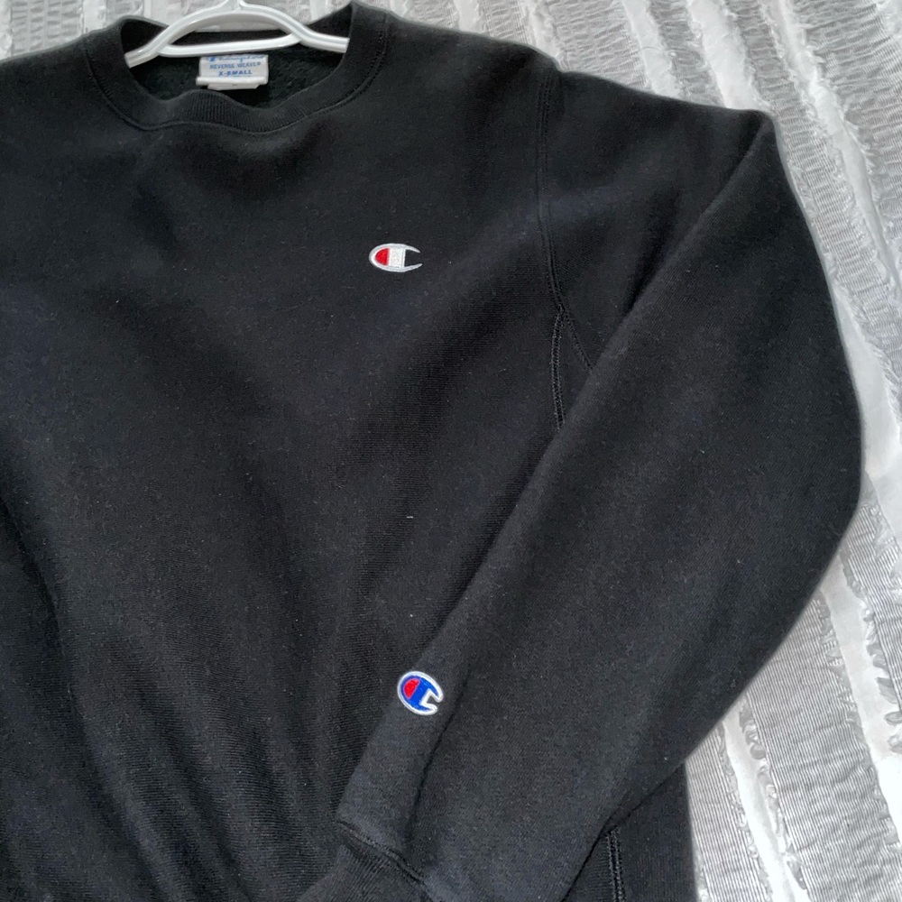 Black Champion Crewneck Sweatshirt